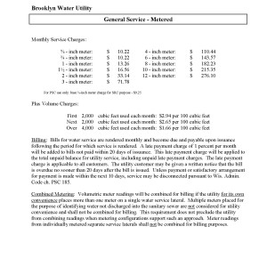 New Water Rates